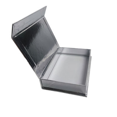 Paperboard Ivory White Silver Pearl Magnetic Gift Box with Logo Custom Packaging Print