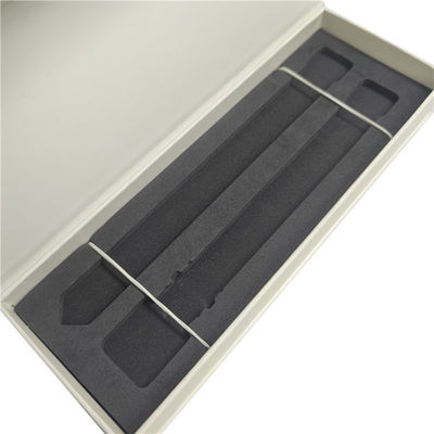 Simple Elegant Custom Logo Print Black Watch Strap Box Packaging Paper Box
