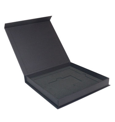Book Shape Magnetic Paper Gift Box with Foam Insert Luxury Rigid Cardboard Photo Frame Album