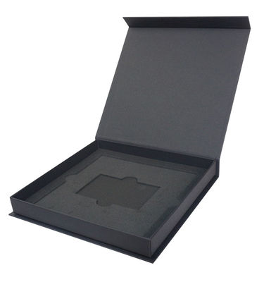 Book Shape Magnetic Paper Gift Box with Foam Insert Luxury Rigid Cardboard Photo Frame Album