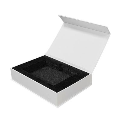 Book Shape Magnetic Paper Gift Box with Foam Insert Luxury Rigid Cardboard Photo Frame Album