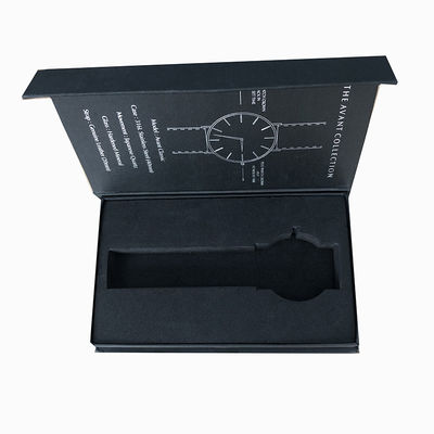 Customized Logo CMYK Luxury Book Shape Magnetic Watch Box for Watch Packaging Solution