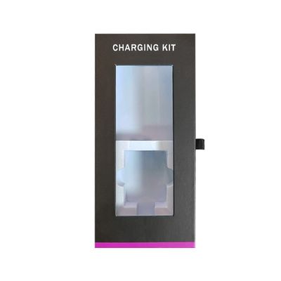 Luxury Magnetic Gift Box For Power Bank Charger Cable Package With Custom Printing Logo