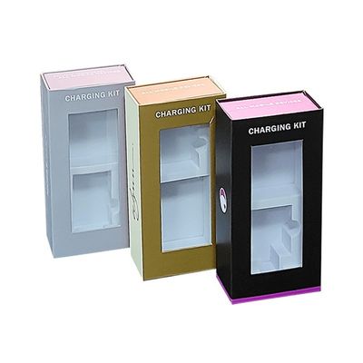 Luxury Magnetic Gift Box For Power Bank Charger Cable Package With Custom Printing Logo