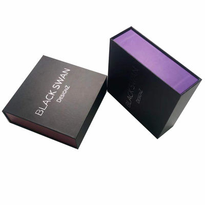 CMYK Handmade Recycled Printing Paper Magnetic Gift Box with Foam Insert For Wallet Packing