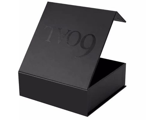 CMYK Handmade Recycled Printing Paper Magnetic Gift Box with Foam Insert For Wallet Packing