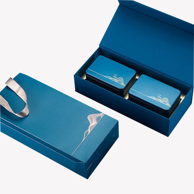 Tea Gift Set Packaging Coffee Cup Scented Candle Honey Magnetic Flip Open Gift Box