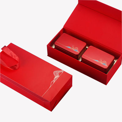 Tea Gift Set Packaging Coffee Cup Scented Candle Honey Magnetic Flip Open Gift Box