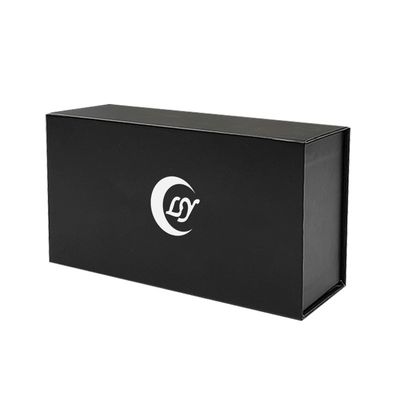 Gold Foil Printing Rectangle Magnetic Gift Box Packaging with Foam Insert and Envelope