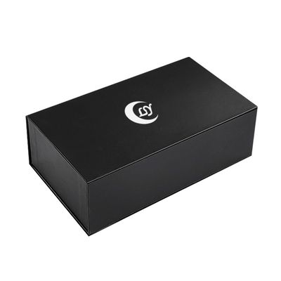 Gold Foil Printing Rectangle Magnetic Gift Box Packaging with Foam Insert and Envelope