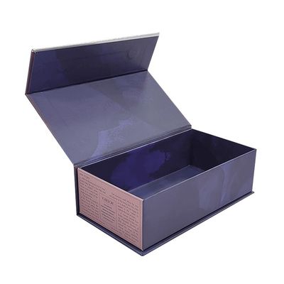 CMYK/PANTONE Printing Luxury Matte Magnetic Flip Packaging Paper Box for Cosmetic