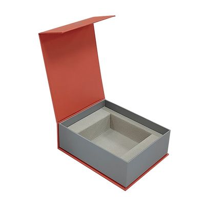 Handmade Custom Size Magnetic Book Shape Paper Rigid Gift Box For Watch Belt Packaging