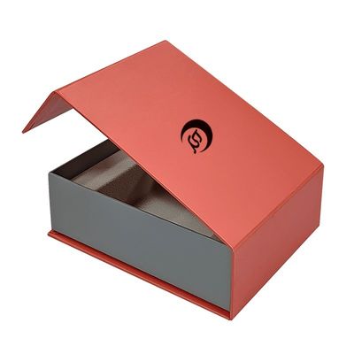 Handmade Custom Size Magnetic Book Shape Paper Rigid Gift Box For Watch Belt Packaging