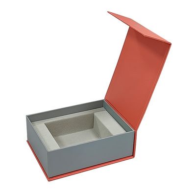 Handmade Custom Size Magnetic Book Shape Paper Rigid Gift Box For Watch Belt Packaging