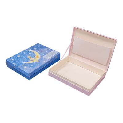 Color Printed Paper Custom Jewelry Packaging Box Recycled Flip Top Cardboard Box