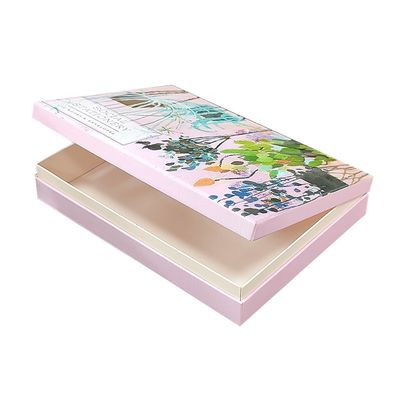 Color Printed Paper Custom Jewelry Packaging Box Recycled Flip Top Cardboard Box