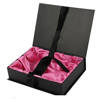 Customer's Specific Requirement Luxury Hair Wig Packaging Black Box Magnetic Closure