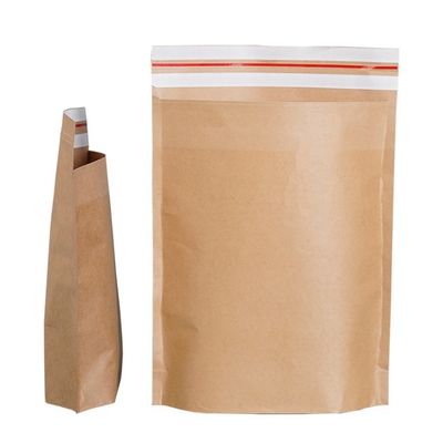 Brown Self Seal Paper Shopping Bags Hot Stamping Kraft Paper Express Mailing Bags