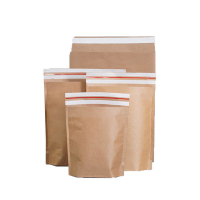 Brown Self Seal Paper Shopping Bags Hot Stamping Kraft Paper Express Mailing Bags