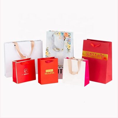 Custom Order Acceptable Luxury Logo Printed Shopping Bag for Beautiful Holiday Gift
