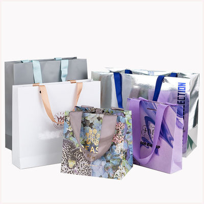 Custom Order Acceptable Luxury Logo Printed Shopping Bag for Beautiful Holiday Gift