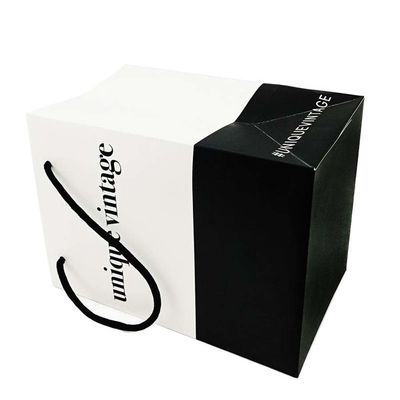 OEM Customized Designs Luxury Matte Gift Shopping Paper Bag With Logo For Clothing Shoes