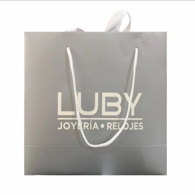 Hot Stamping Custom Luxury Gift Bags Recyclable Kraft Shopping Bags With Handles