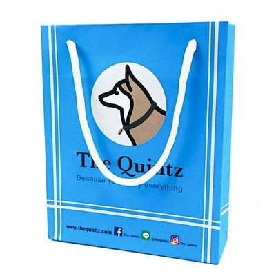 Eco-Friendly Custom Clothes Packaging Bag with Recycled Woodfree Paper and Custom Logo