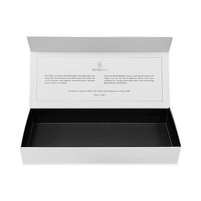 Custom Luxury Magnetic Box Flip Cardboard White Paper Magnetic Packaging Gift Box With Magnetic Closure