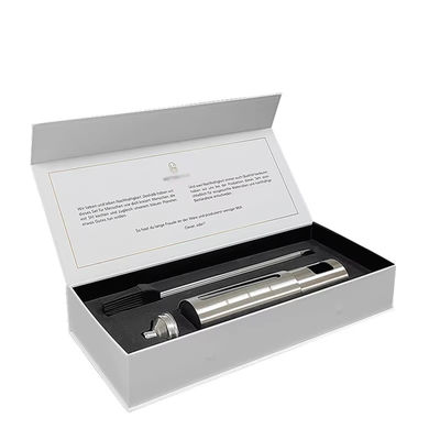 Custom Luxury Magnetic Box Flip Cardboard White Paper Magnetic Packaging Gift Box With Magnetic Closure