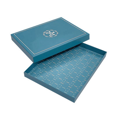 Own Logo Cardboard Removable Lid 2 Piece Rigid Boxes Custom Thin Packaging Box With Logo For T Shirt Clothing