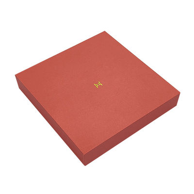Custom Red Lid And Base Shoulder Neck Box T Shirt Clothes Scarf Packaging Clothing Luxury Rigid Box For Clothes Scarf