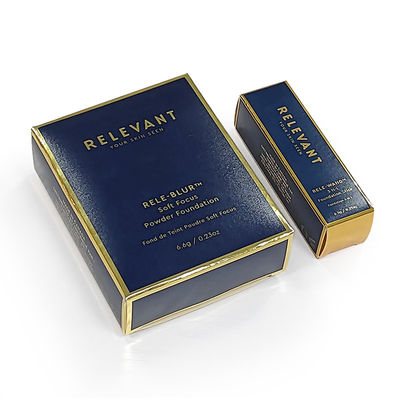 Custom Color Lipstick Foldable Cardboard Perfume Bottle Lipstick Gift Cosmetic Packaging Paper Color Box