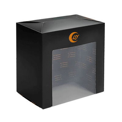 Custom Paper Hat Packaging Baseball Cap Window Gift Box With Clear Pvc Window For Baseball Cap