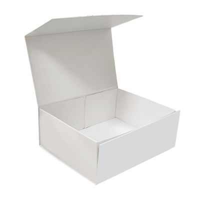 Custom Folding Flip Paper Box With Die Cuts Top Automatic Lock Bottom Display Paper Box White Reverse Folding End Packaging Box