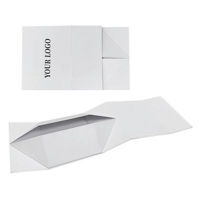 Custom Folding Flip Paper Box With Die Cuts Top Automatic Lock Bottom Display Paper Box White Reverse Folding End Packaging Box