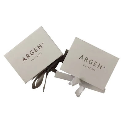 Custom Necklace Jewelry Cardboard Box Luxury Gift Box Packaging With Ribbon Premium Magnetic Gift Box