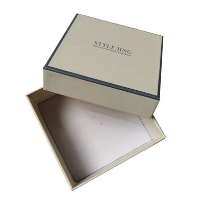 Custom Jewelry Packaging Boxes Lid And Bottom Rigid Two Piece Paper Packaging Box Necklace Ring Box For Craft