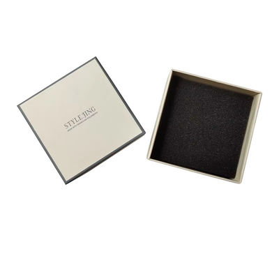 Custom Jewelry Packaging Boxes Lid And Bottom Rigid Two Piece Paper Packaging Box Necklace Ring Box For Craft