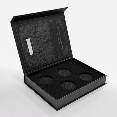 Luxury Custom Logo Printing Packaging Magnetic Closure Gift Box Fake Book Shaped Packaging Ring Box
