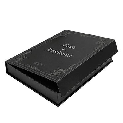 Luxury Custom Logo Printing Packaging Magnetic Closure Gift Box Fake Book Shaped Packaging Ring Box