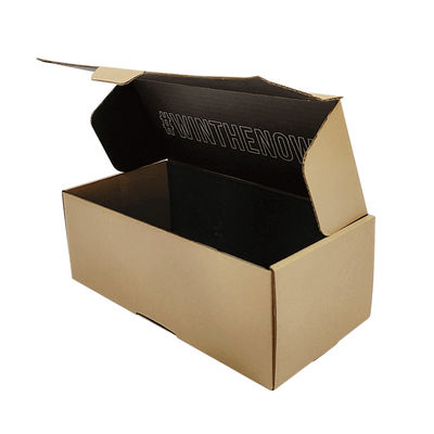 FSC Certificate Easy Tear Strip Opening Seal Brown Kraft Corrugated Cardboard Shipping Box Zipper Mailer Boxes