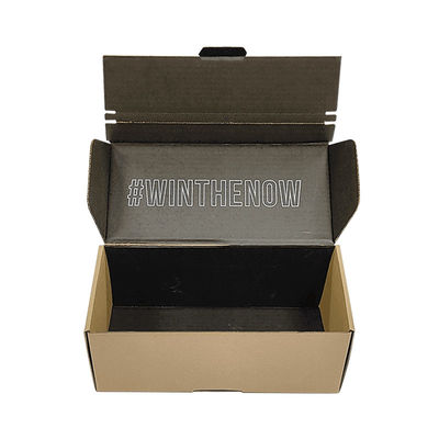 FSC Certificate Easy Tear Strip Opening Seal Brown Kraft Corrugated Cardboard Shipping Box Zipper Mailer Boxes