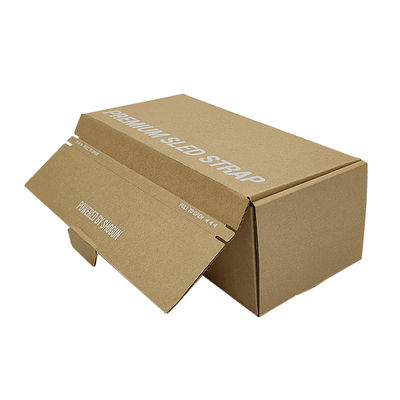 FSC Certificate Easy Tear Strip Opening Seal Brown Kraft Corrugated Cardboard Shipping Box Zipper Mailer Boxes