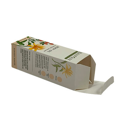 Custom Print Cosmetic Body Oil Coated Paper Craft Boxes Folding Carton Box