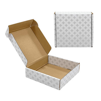 Delivery Shipping Carton Package Boxes Collapsible Paper Board Kraft Corrugated White Mailer Packaging Box