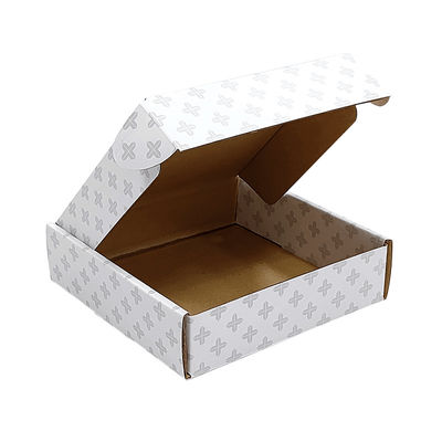 Delivery Shipping Carton Package Boxes Collapsible Paper Board Kraft Corrugated White Mailer Packaging Box