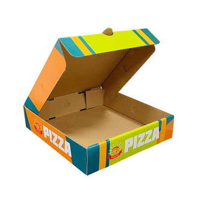 Recycled Custom Logo Kraft Paper Corrugated Packing Folding Fries Chips Pizza Box Packaging Takeaway Boxes