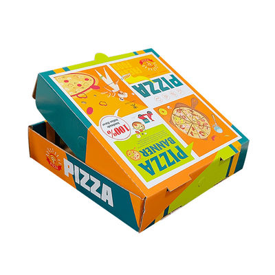 Recycled Custom Logo Kraft Paper Corrugated Packing Folding Fries Chips Pizza Box Packaging Takeaway Boxes