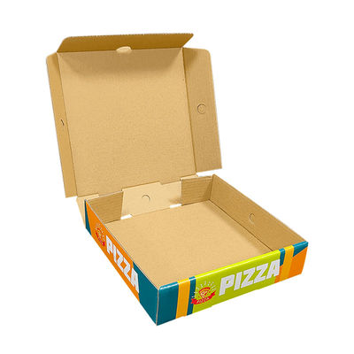 Recycled Custom Logo Kraft Paper Corrugated Packing Folding Fries Chips Pizza Box Packaging Takeaway Boxes